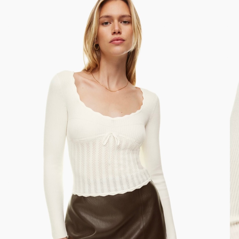 Aritzia Soloist Light Birch Sweater - Never Worn